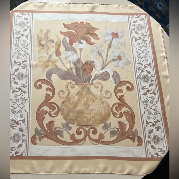 Vintage Loewe Silk Scarf—34” Square - Picture 4 of 16